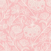 Charming Chalk Chintz in Blush Pink and Cream tapete