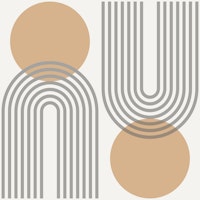 Modern Retro Geometry wallpaper