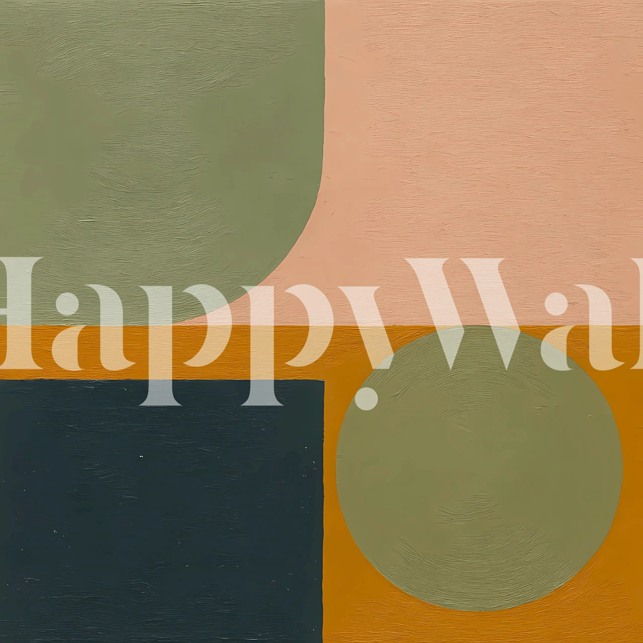 Moderne tapet med moderne former