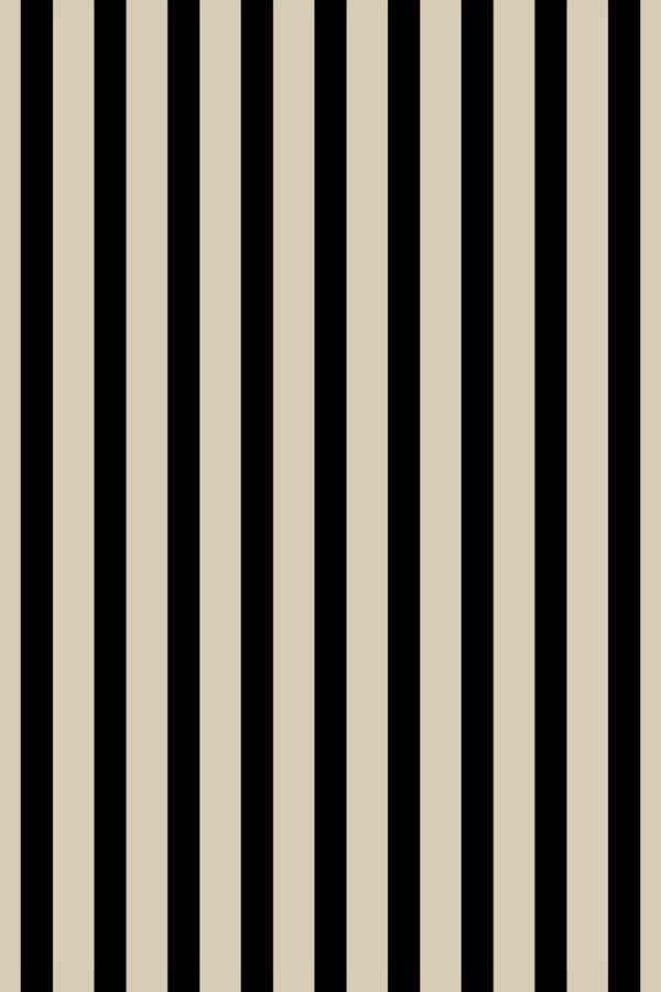 Classic thin stripes black beige