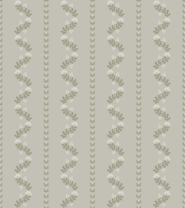 Serene Floral Stripes Beige