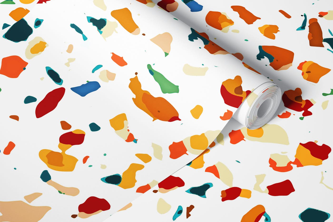 Tan Terrazzo wallpaper roll