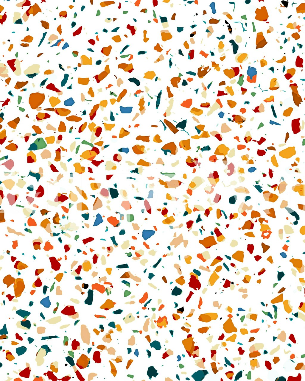 Tan Terrazzo tapetdesign i et rom