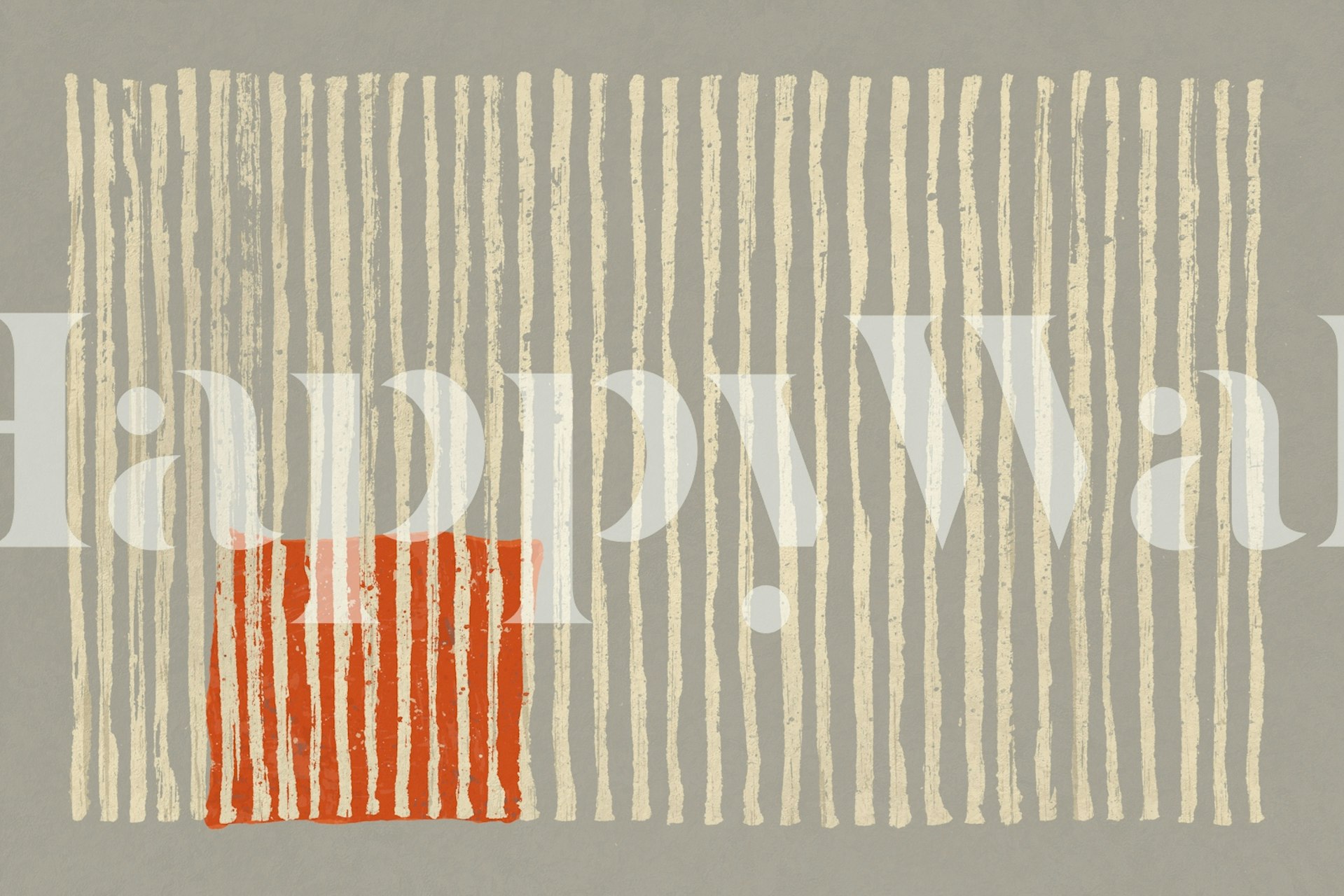 Ink Work 26 wallpaper design in a modern interior