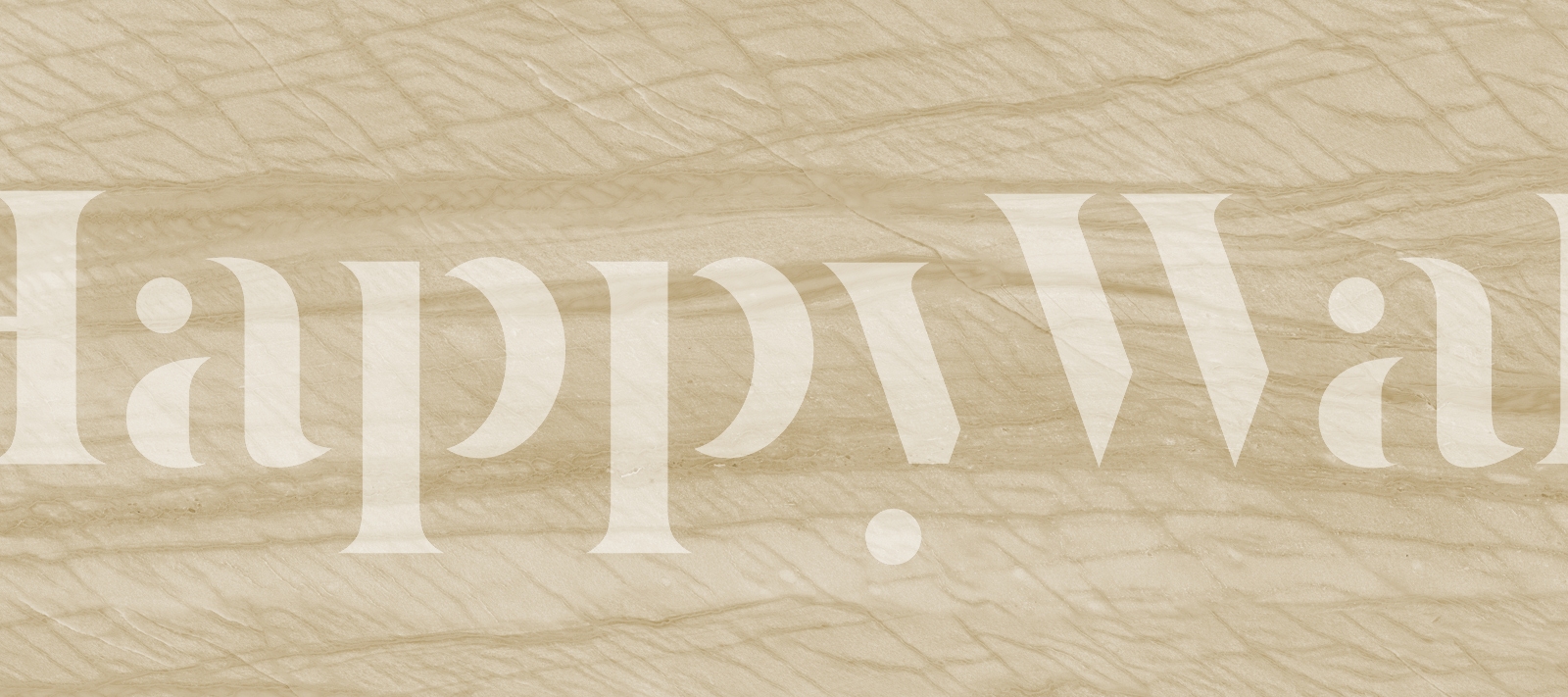 Beige marble effect wallpaper with subtle veins and patterns