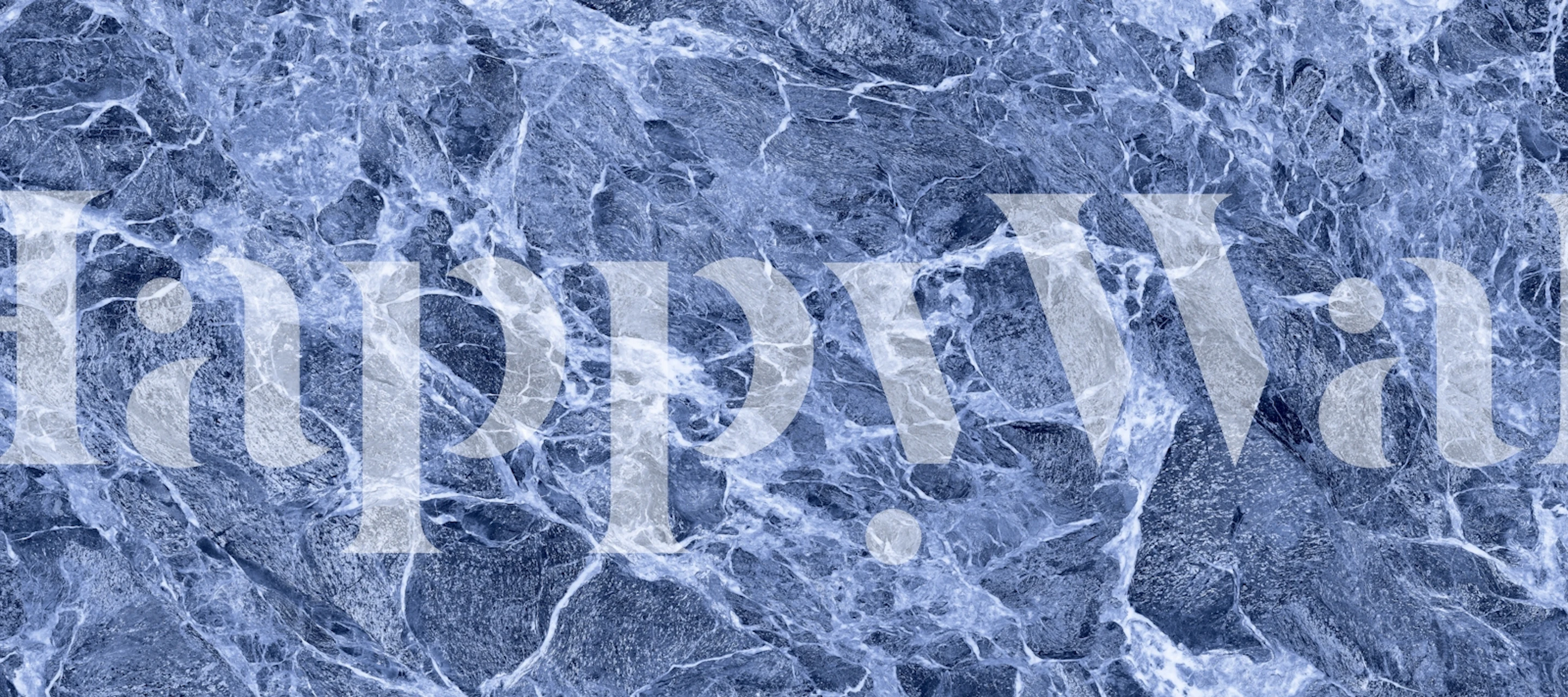 Tapeta Blue granite luxury stone v místnosti