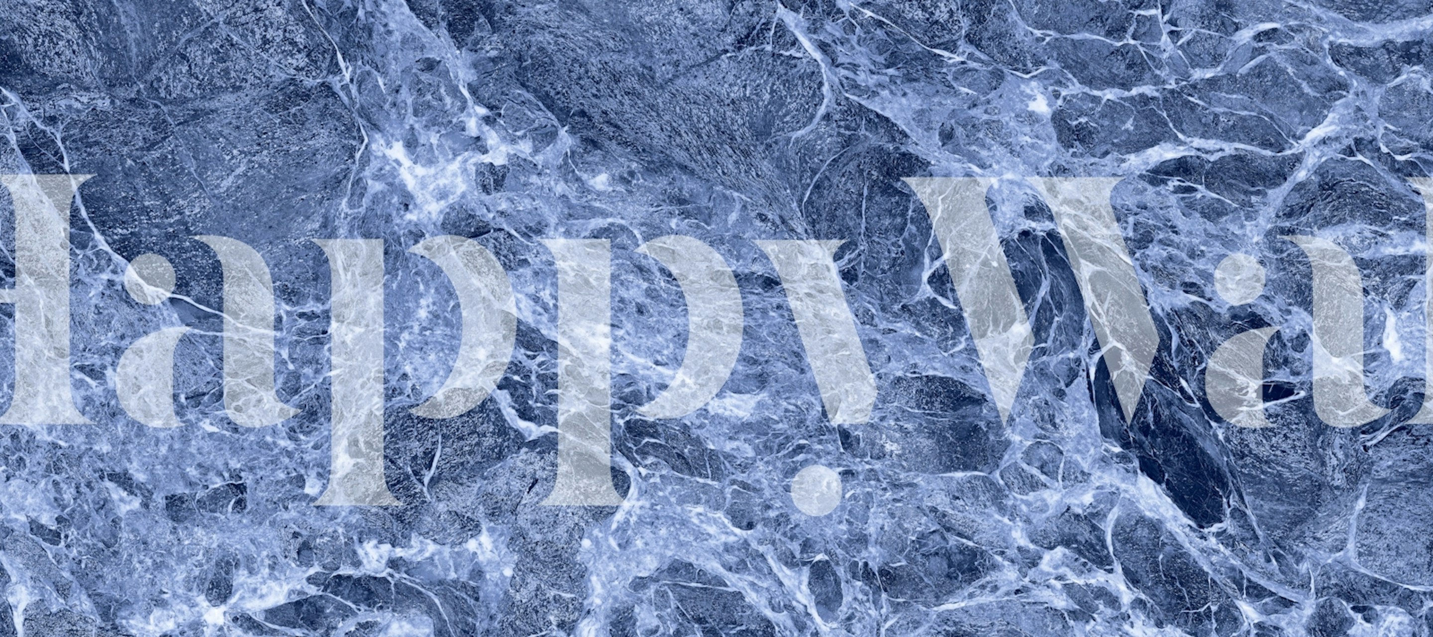 Blaue Onyx-Fliesenlook-Granitstein-Tapete