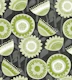Stylized Mid Century Meadow - retro green