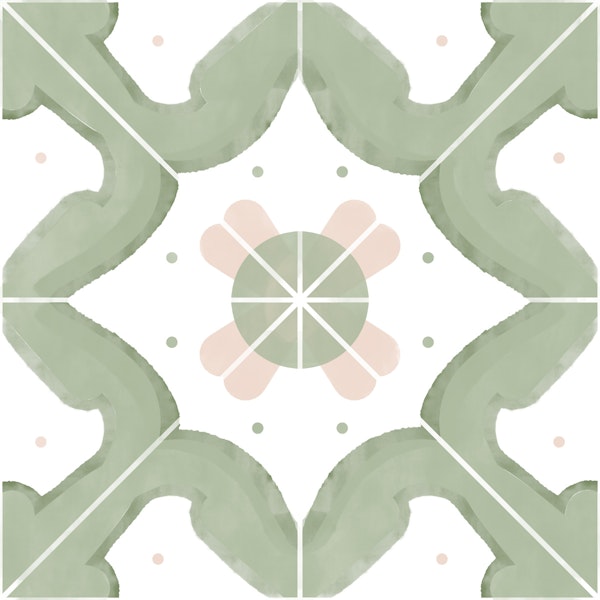 Classic Sage Kitchen Tiles