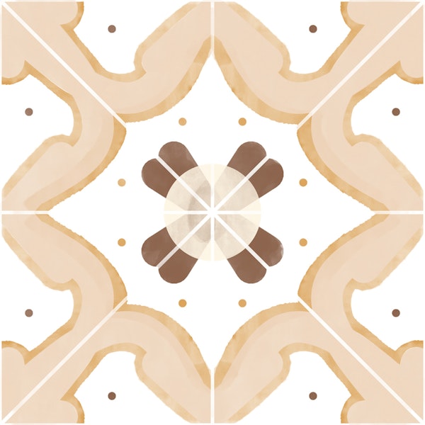 Classic Apricot Kitchen Tiles