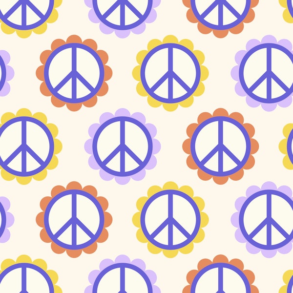 Peace Flowers Colorful