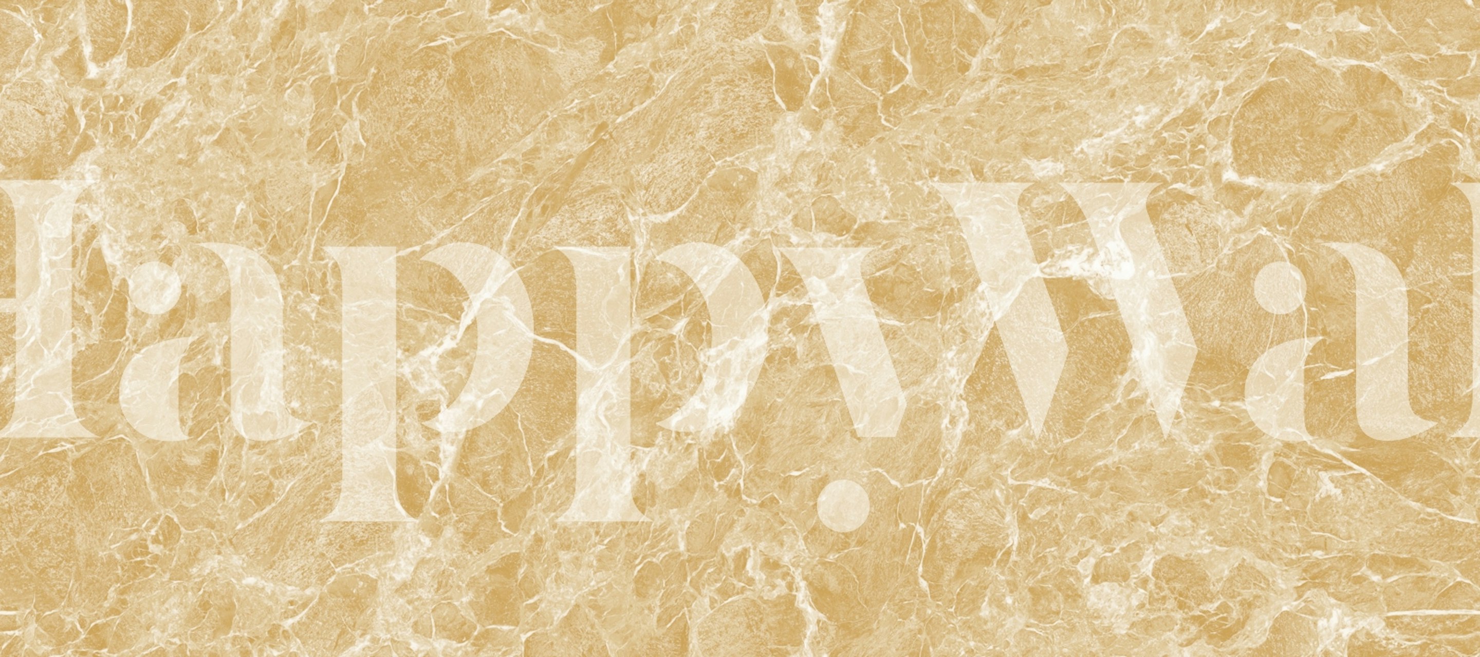 Tapeta Golden Beige Marble Stone v místnosti