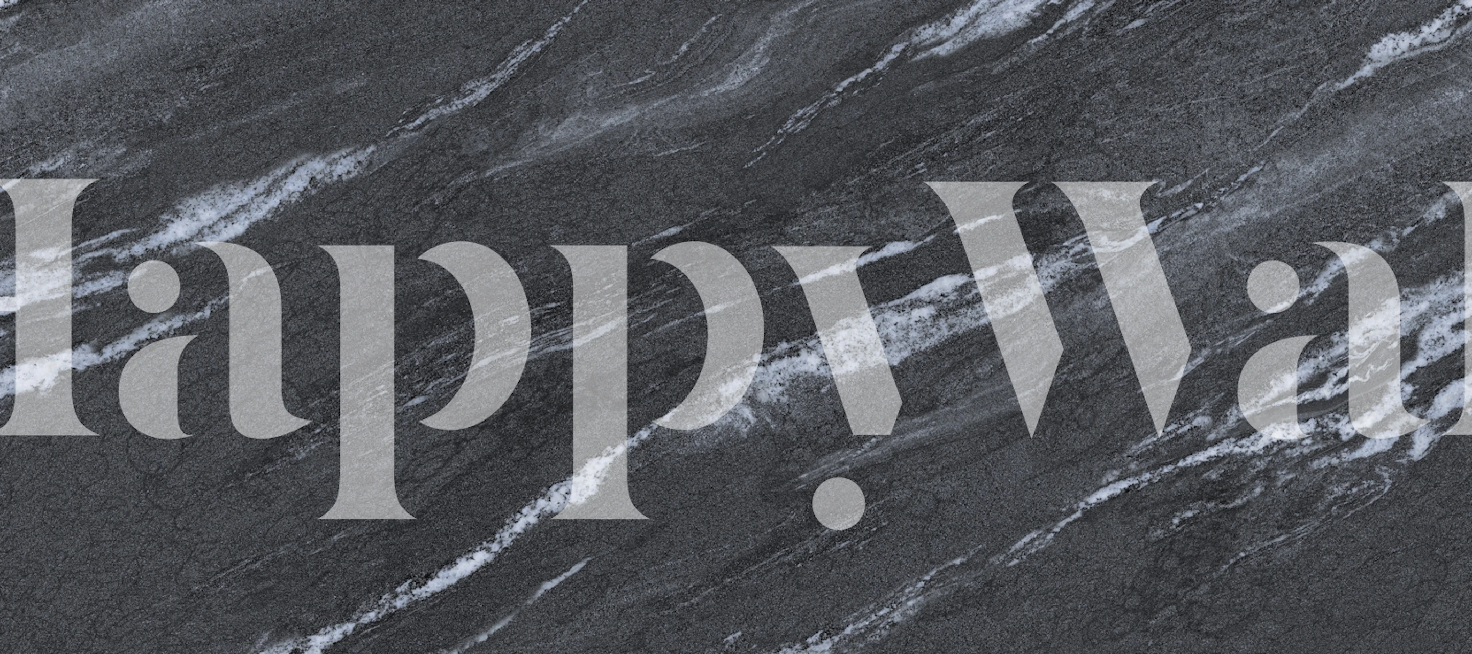 Marble tile design wallpaper in a room