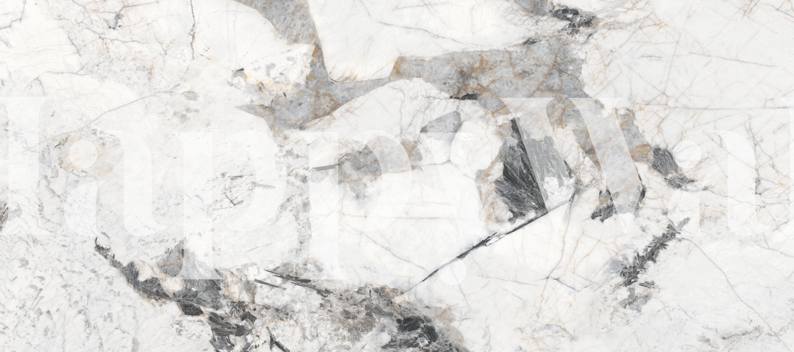 Papier peint Arabescato Breccia Marble dans une pièce