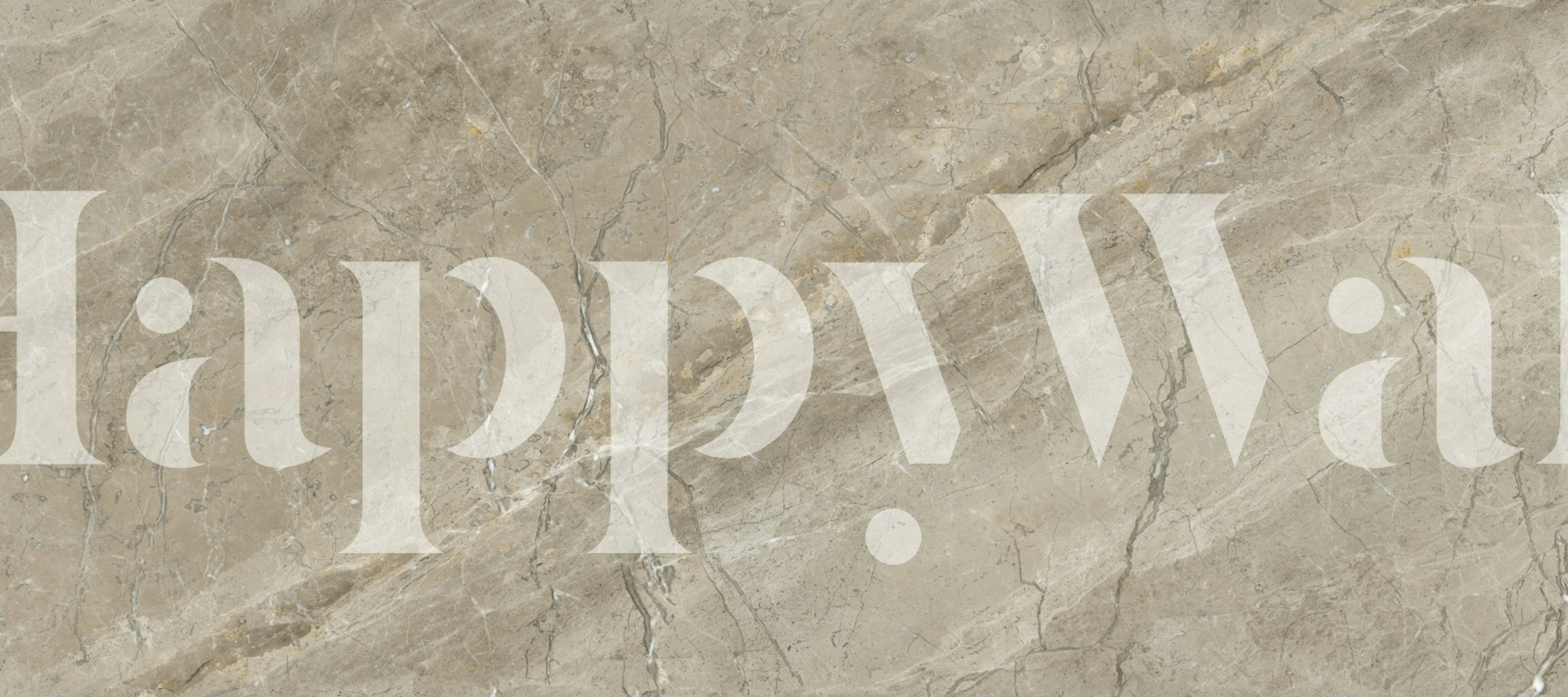 Grey Emperador Marble behang in een kamer