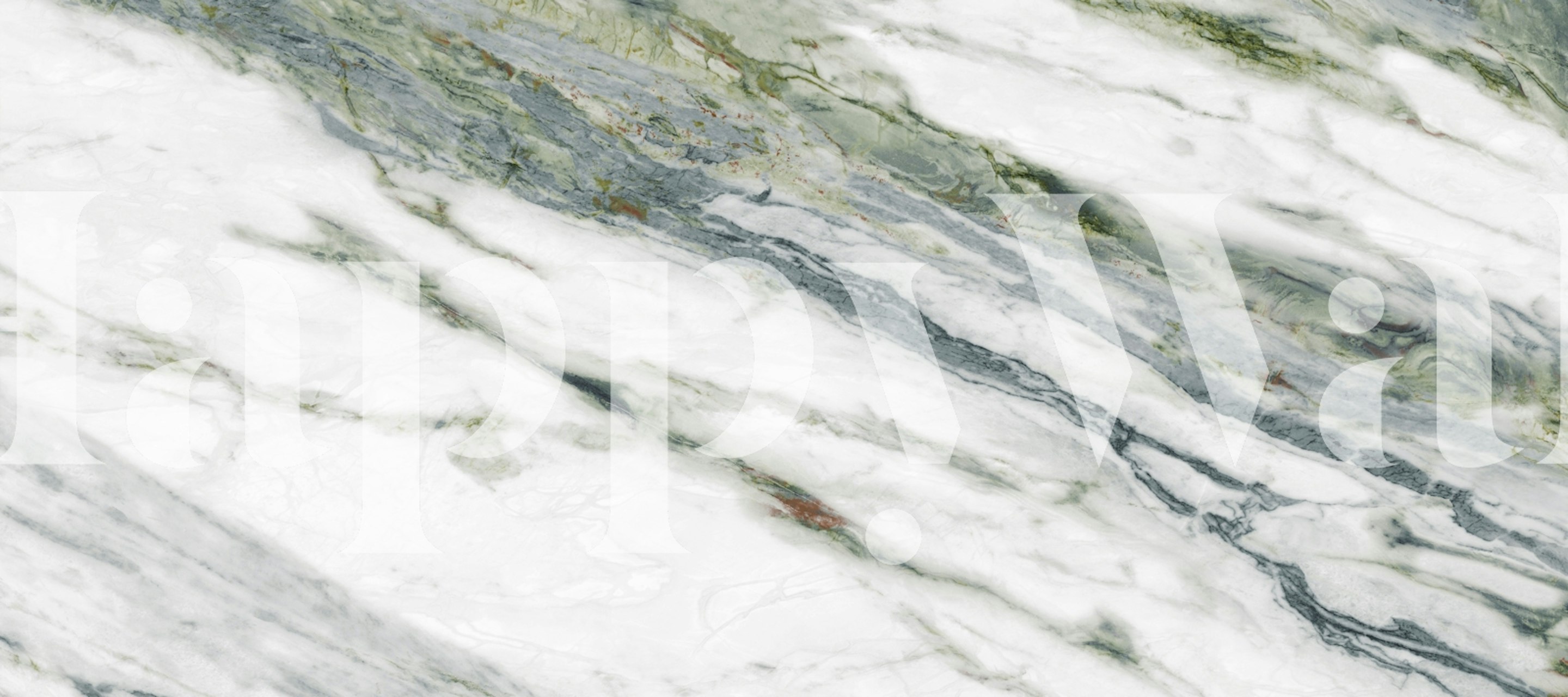 White and green marbled surface wallpaper, marble style