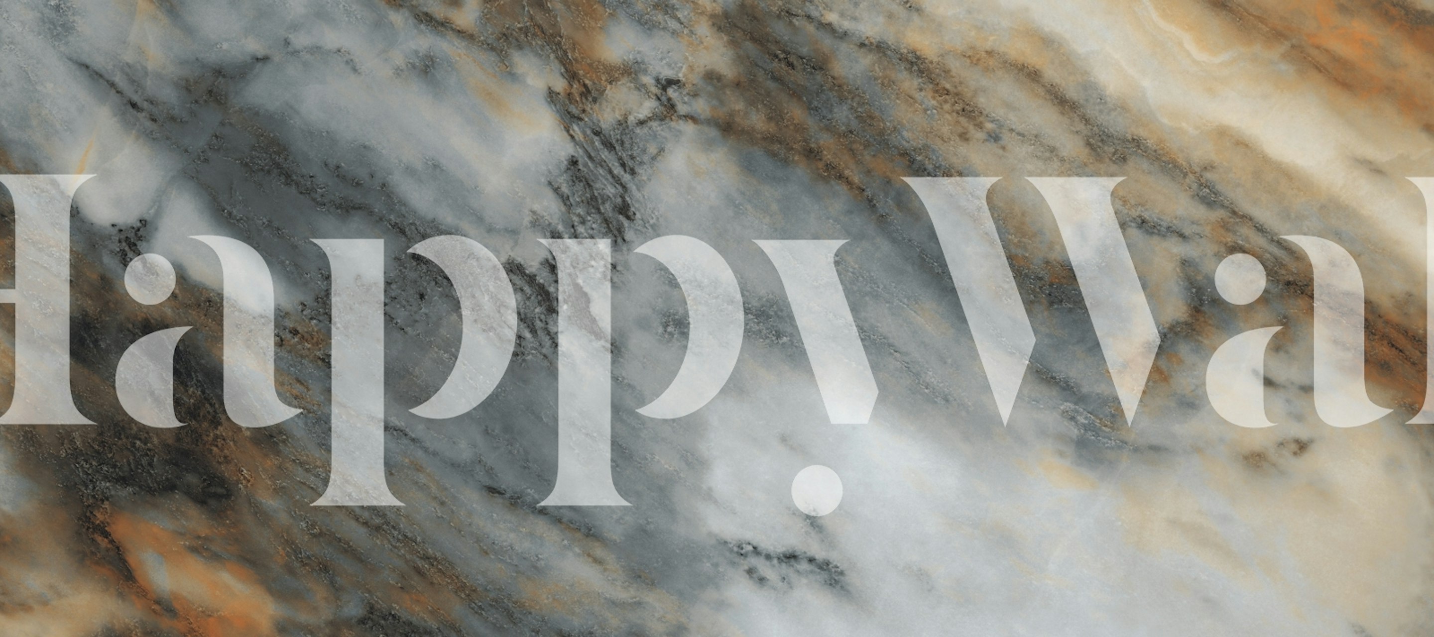 Natural Old Stone Tile Tapete in einem Raum