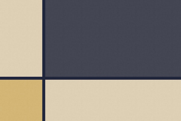 Geometric Color Blocks – Blue & Yellow