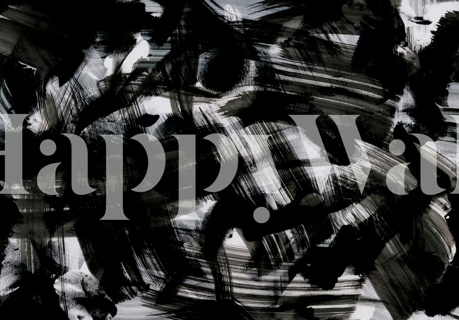 Tapeta Dark Artistic Waves u sobi