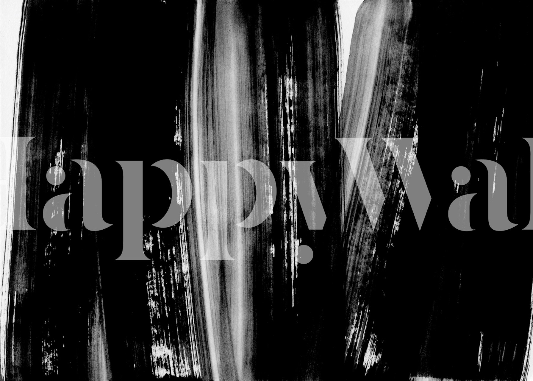 Bold Black Strokes wallpaper in a modern room