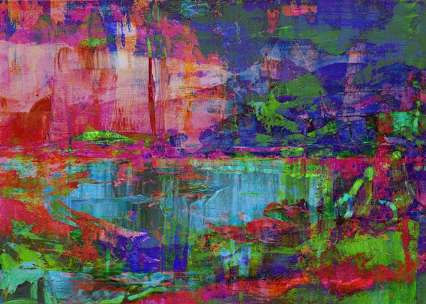 Colorful Brushstroke Fusion