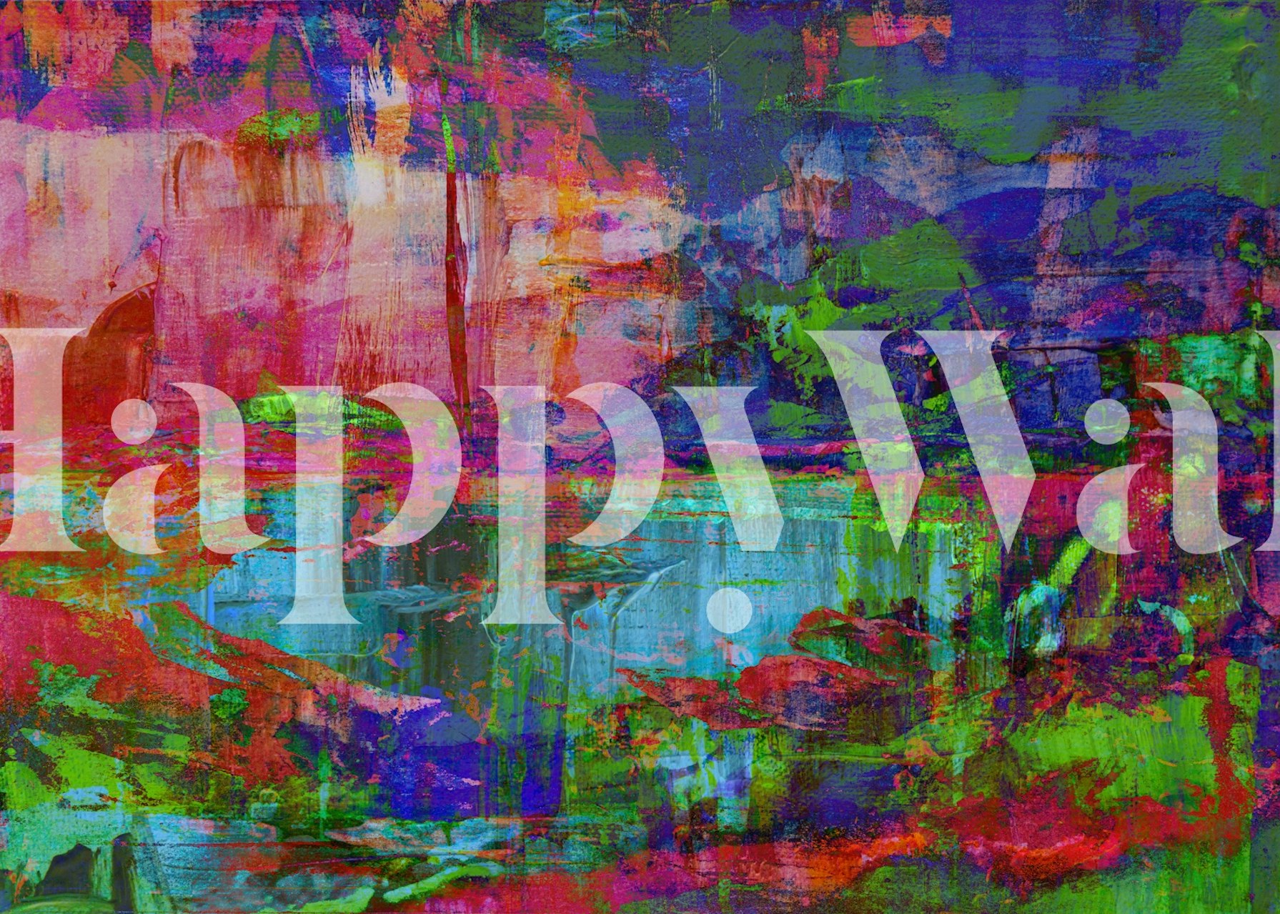 Colorful abstract brushstroke design in vibrant hues wallpaper
