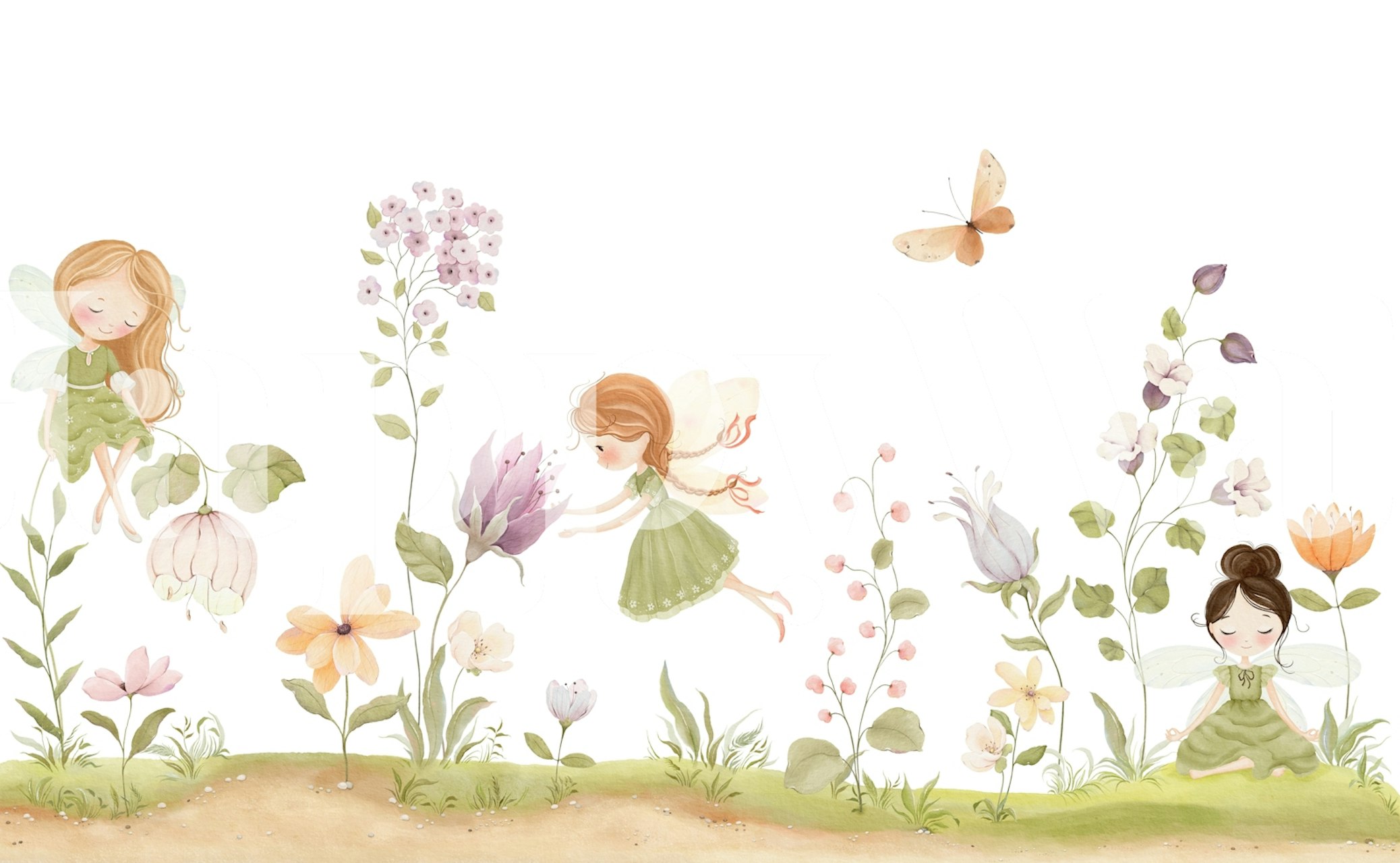 Tapeta Enchanting Fairy Scene w pokoju