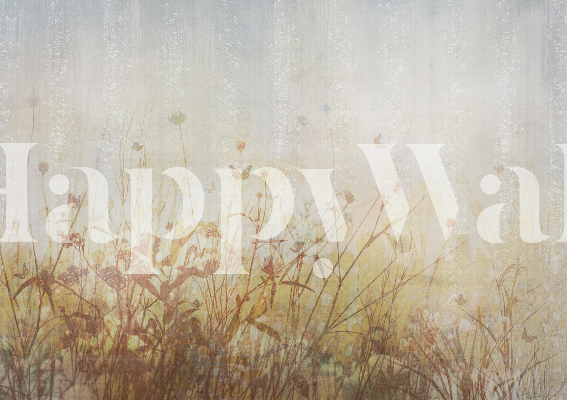 Papel pintado Whimsical Garden Dance en una habitación