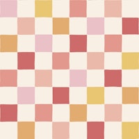 Colourful Retro Checkerboard - Pink & Yellow tapety