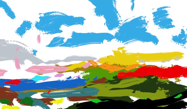 Colorful Sky Brushstrokes