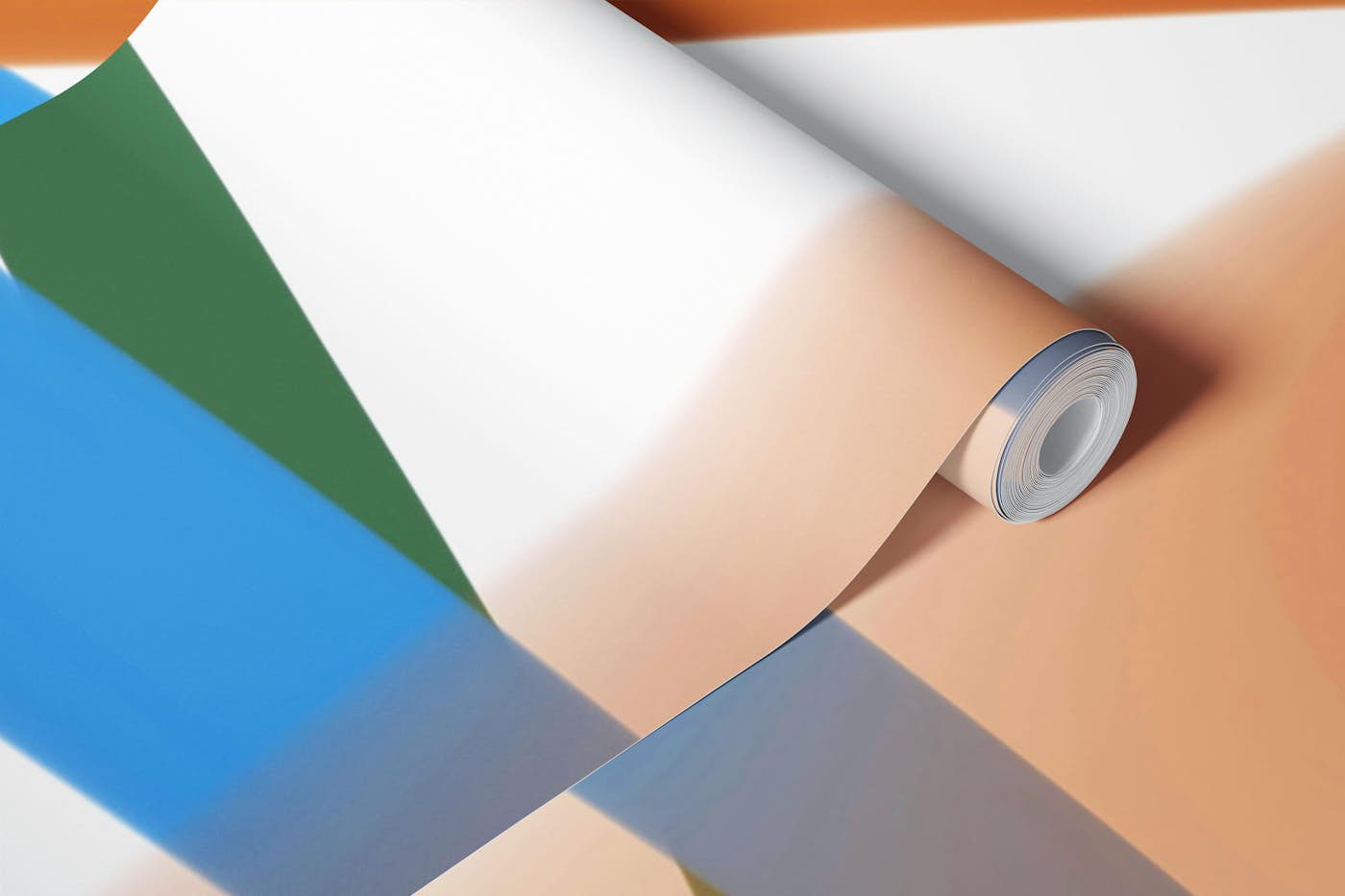 Abstract Ribbon Waves wallpaper roll