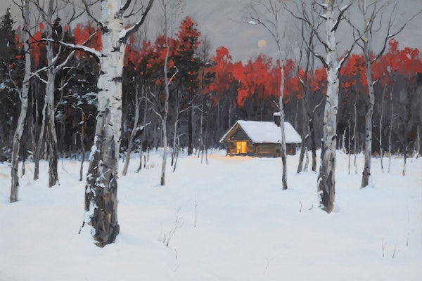 Snowy Cabin Retreat