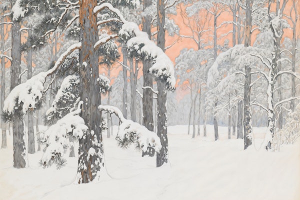 Serene Winter Forest