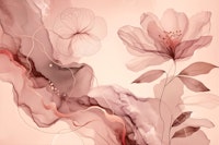 Dreamy Sage Garden Rose Gold papiers peint