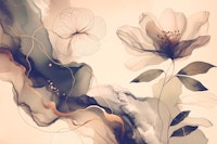 Dreamy Sage Garden Sepia papiers peint