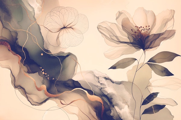 Dreamy Sage Garden Sepia