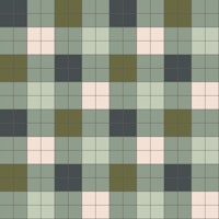Checkerboard Grid L Gingham – Blue & Green behang