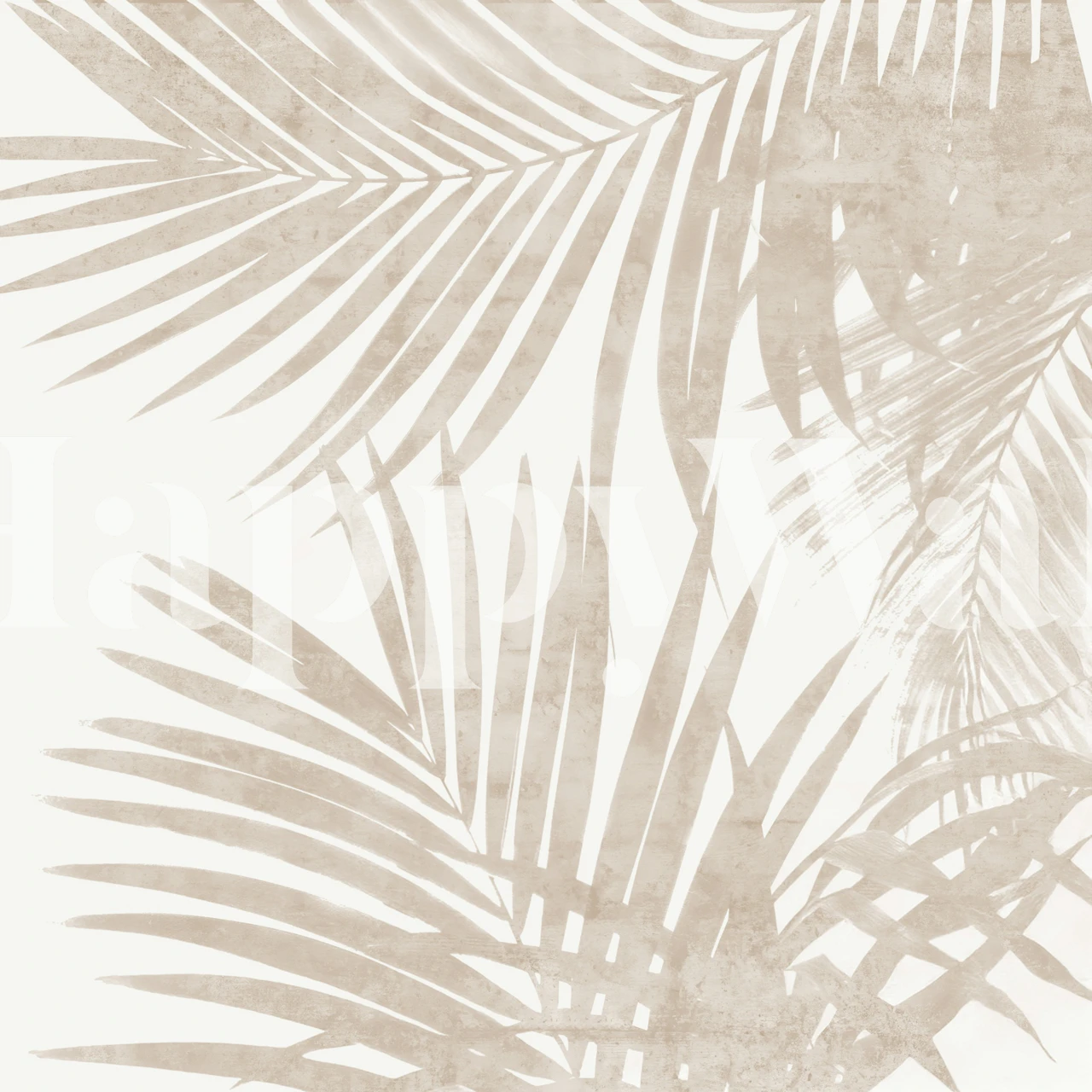 Beige Fashion Jungle wallpaper in a room