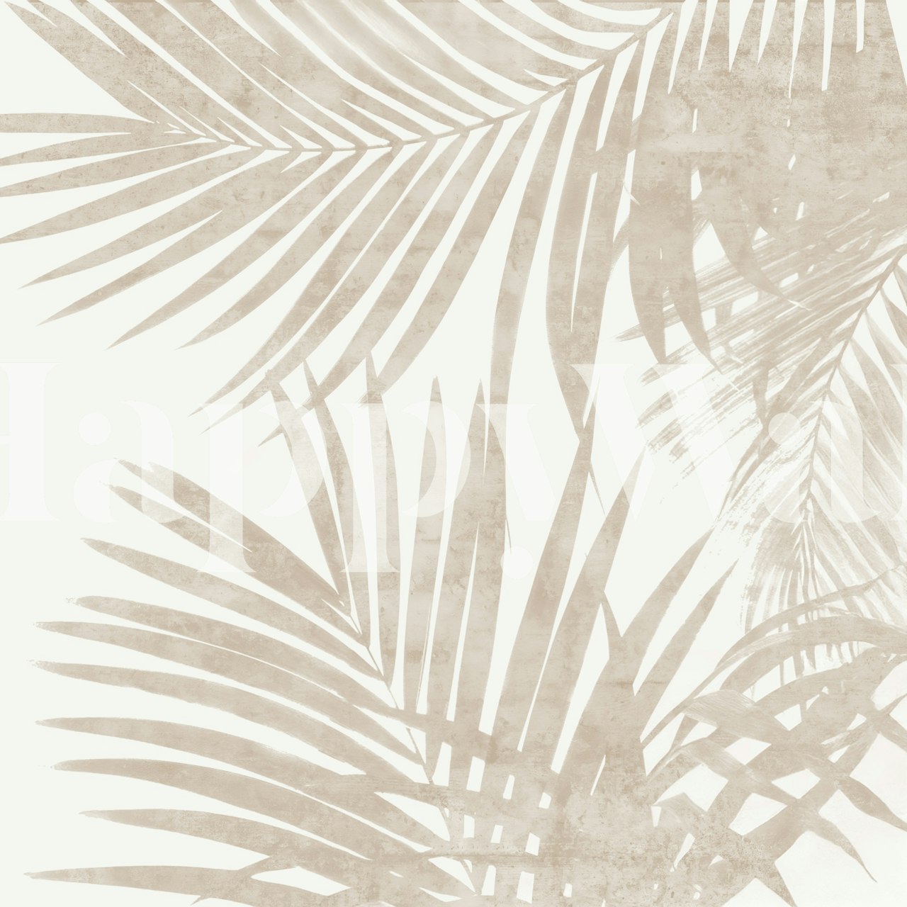 Beige Fashion Jungle wallpaper in a room