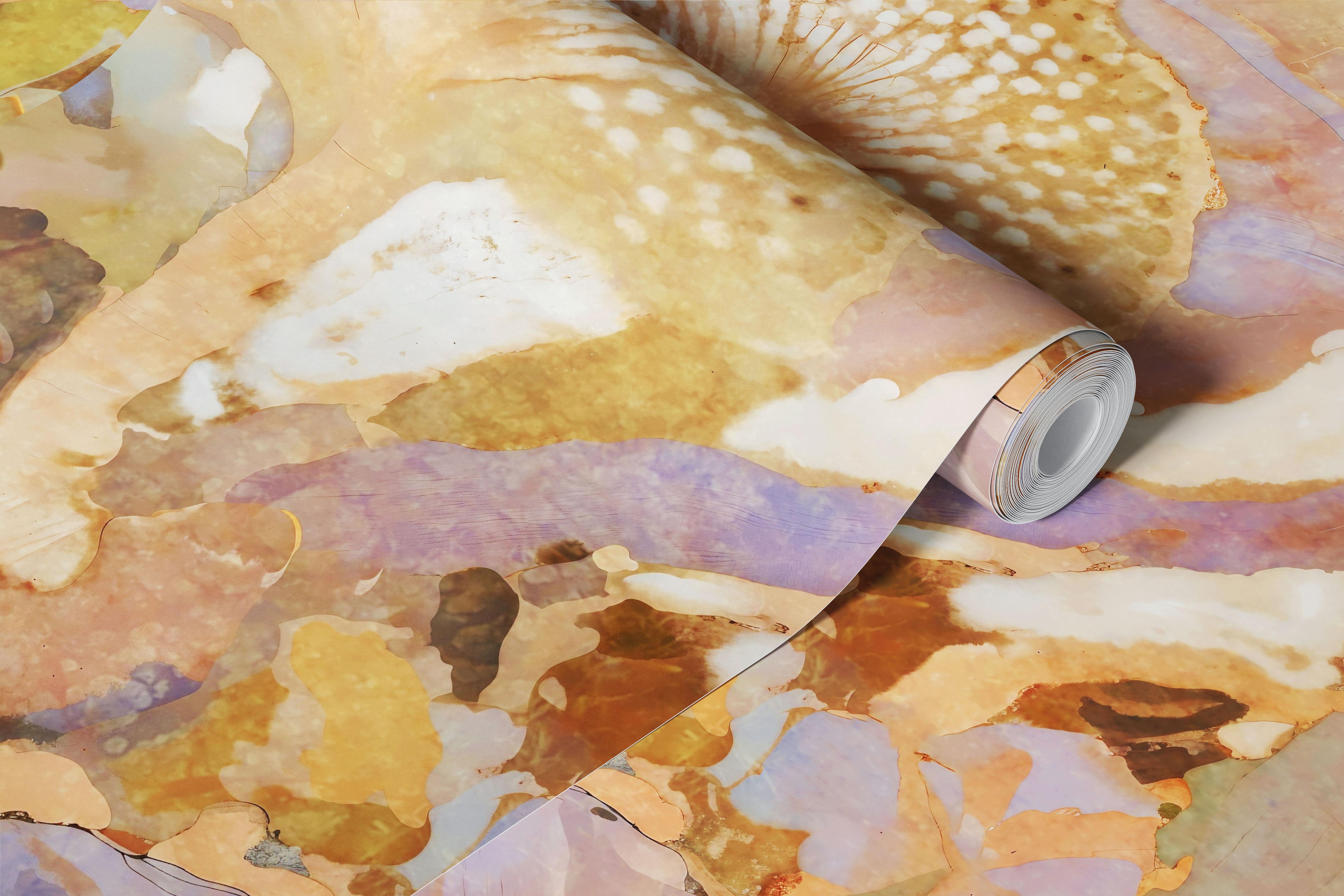 Mystical garden fantasy wallpaper in a modern room