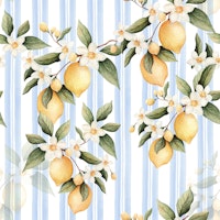 Amalfi Lemons - Blue ταπετσαρία