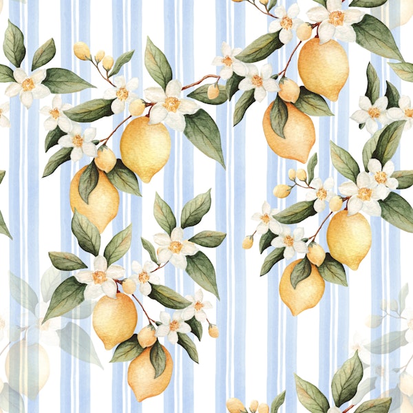 Amalfi Lemons - Blue