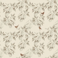 Lemon Grove Birds - Cream tapete