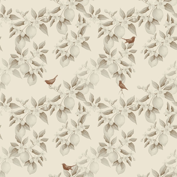 Lemon Grove Birds - Cream
