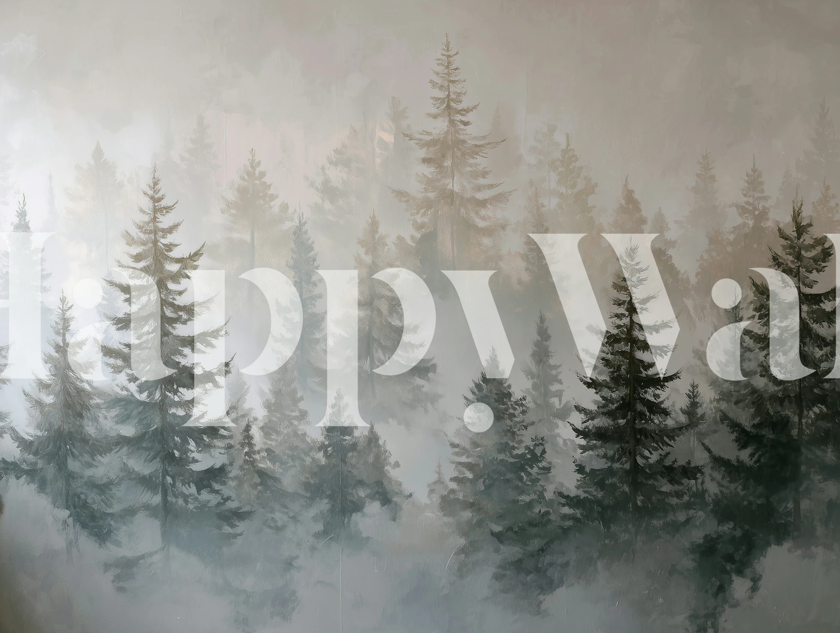 Mystic Forest View tapet i et rum