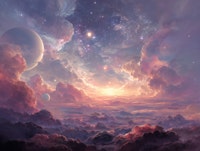 Cosmic Cloud Serenity wallpaper