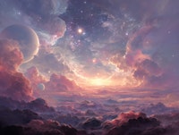 Mystical Cloud Realms wallpaper