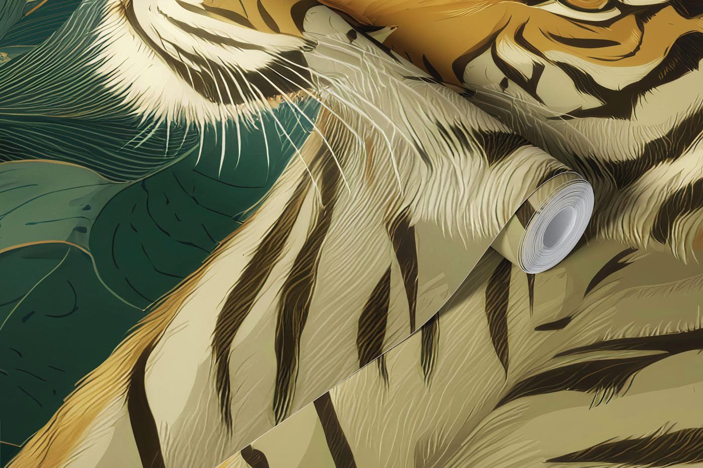 Elegant Forest Tiger wallpaper roll