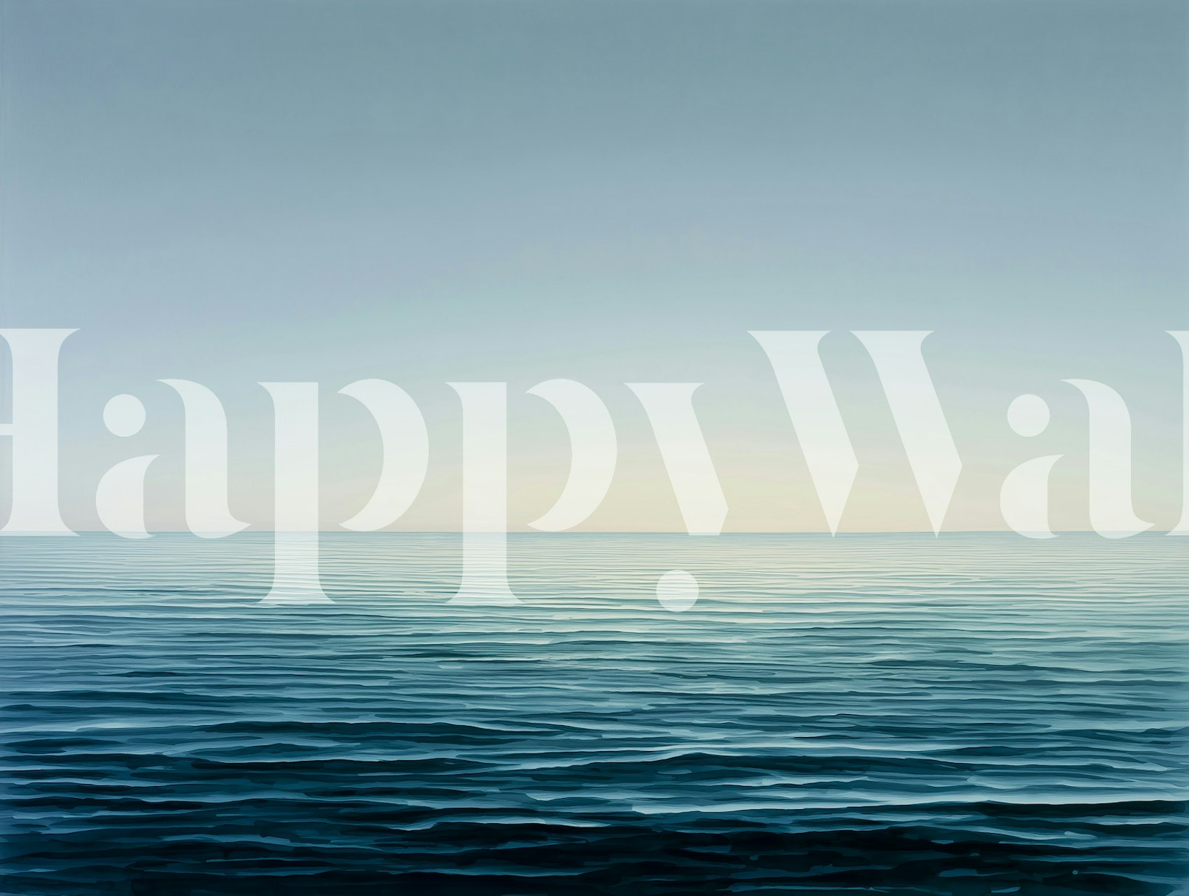 Tapeta Serene Sea View v pokoji