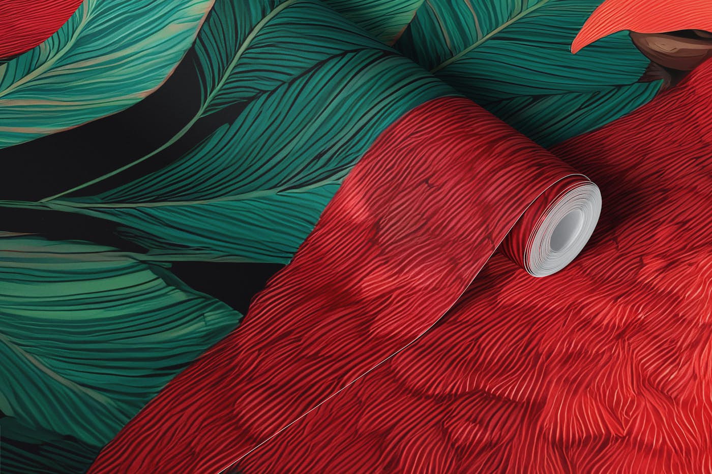 Tropical Parrot Escape wallpaper roll